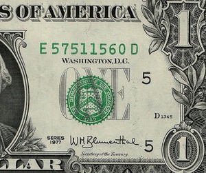 1977 $1 Federal Reserve Note Richmond District Crisp Uncirculated