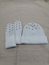 KATE SPADE knitted hat and glove set