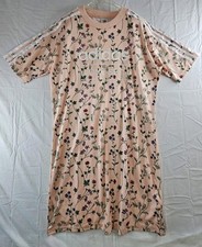 Adidas Original Dress Women's Size Small Pink Peach Floral Love Set T-Shirt S