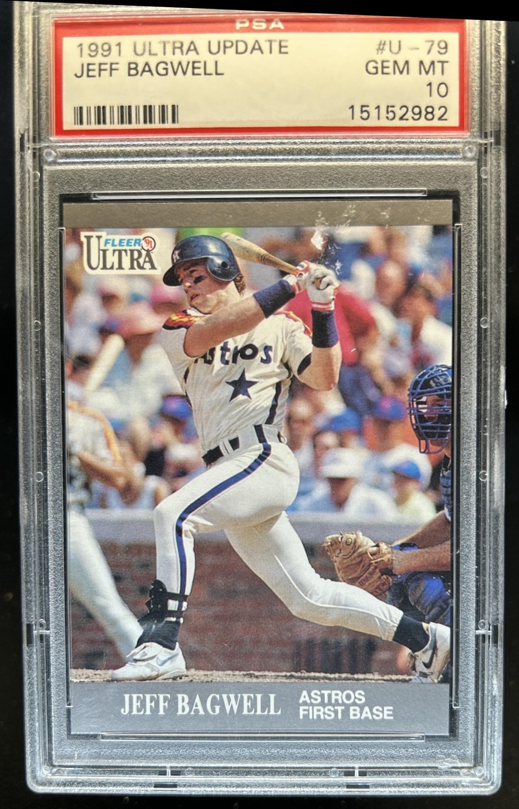 1991 Fleer Ultra Update Jeff Bagwell Rookie RC #U-79 Astros PSA 10 GEM MINT