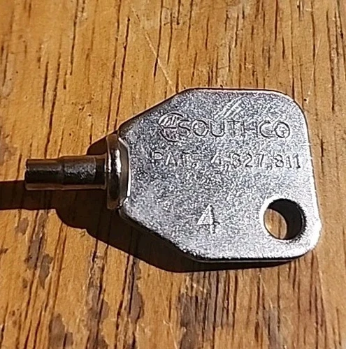Southco Tool Head Recess Key 29-90-214-10 Number 4 Quarter-turn Fixing - Picture 1 of 4