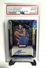 Jalen Brunson 2018 Panini Prizm Fast Break Rookie Auto RC Disco SP- PSA GemMt 10