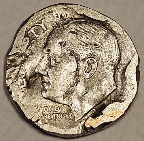 Roosevelt Dime, Missing year, Planchet error