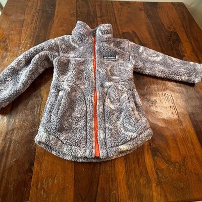 Columbia Girls XXS 4/5 Purple Swirl Sherpa Fleece Full Zip Jacket AG2811