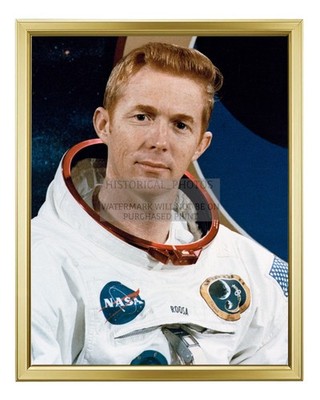ASTRONAUT STUART ROOSA APOLLO 14 NASA 1971 PORTRAIT 8X10 GOLD FRAMED PHOTO