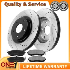 350mm Front Disc Rotors and Ceramic Brake Pads for Jeep Grand Cherokee Brakes