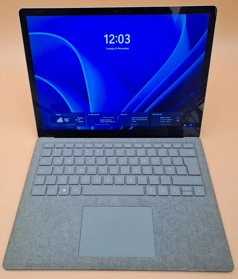 MS Surface Laptop 1st Gen Touch screen i5 7th Gen 8GB RAM 128GB SSD Win 11 Pro - Image 4 of 4