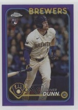 2024 Topps Chrome Update Purple Refractor 116/250 Oliver Dunn #USC135 00ma