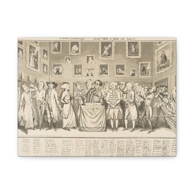 Thomas Howell Jones - The Matthew-orama for 1827 - Canvas Wall Art