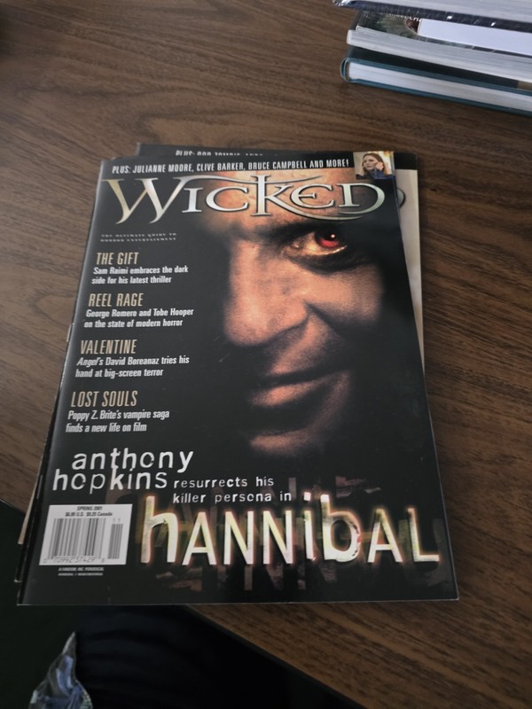 Wicked Horror Entertainment Magazine Spring 2001 Hannibal Anthony Hopkins