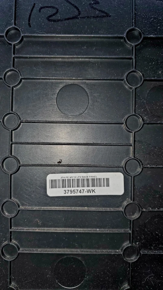 Cubierta del panel de moldura del asiento del conductor delantero izquierdo Kia Optima 2016-2020 OEM negra usada Foto 3 de 4