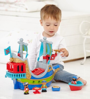 NEW Early Learning Centre ELC HAPPYLAND PIRATE SHIP PLAYSET - Imaginative Play