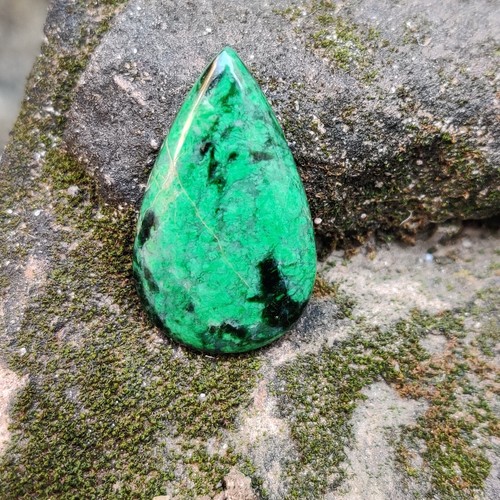 Natural Maw Sit Sit Jade Cab High Chromium Jadeite Jade-Albite Gemstone 29.10Cts - Picture 12 of 13