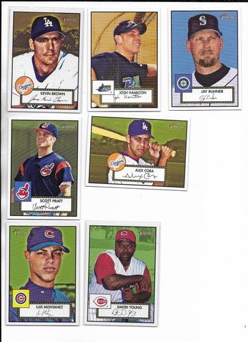 2001 Topps Heritage PICK-A-CARD Damon Buhner Snow Thome Soriano FINISH YOUR SET - Picture 11 of 219