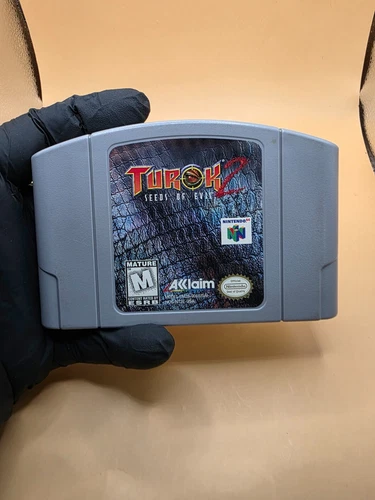 Turok 2 Seeds of Evil N64 Nintendo 64 1998 Tested Authentic - TESTED