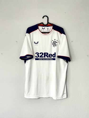 2020 2021 Rangers Glasgow Scotland Castore Away Kit Soccer Jersey Tee Shirt Top - Picture 2 of 4