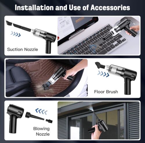 Car Vacuum Cleaner Cordless Handheld Vacuum Cordless 9000PA Suction 120W High... - Picture 2 of 9