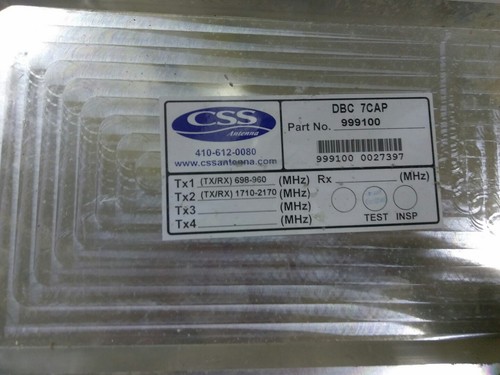 ANTENA CCS USADA 999100 DBC 7CAP TX/RX698-960 TX/RX1710-2170 ENVÍO GRATUITO - Imagen 2 de 3