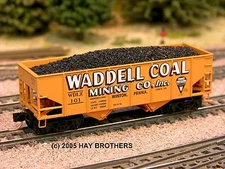Hay Brothers #3 COAL LOAD - Fits Micro-Trains 33' Twin-Bay Hopper Cars