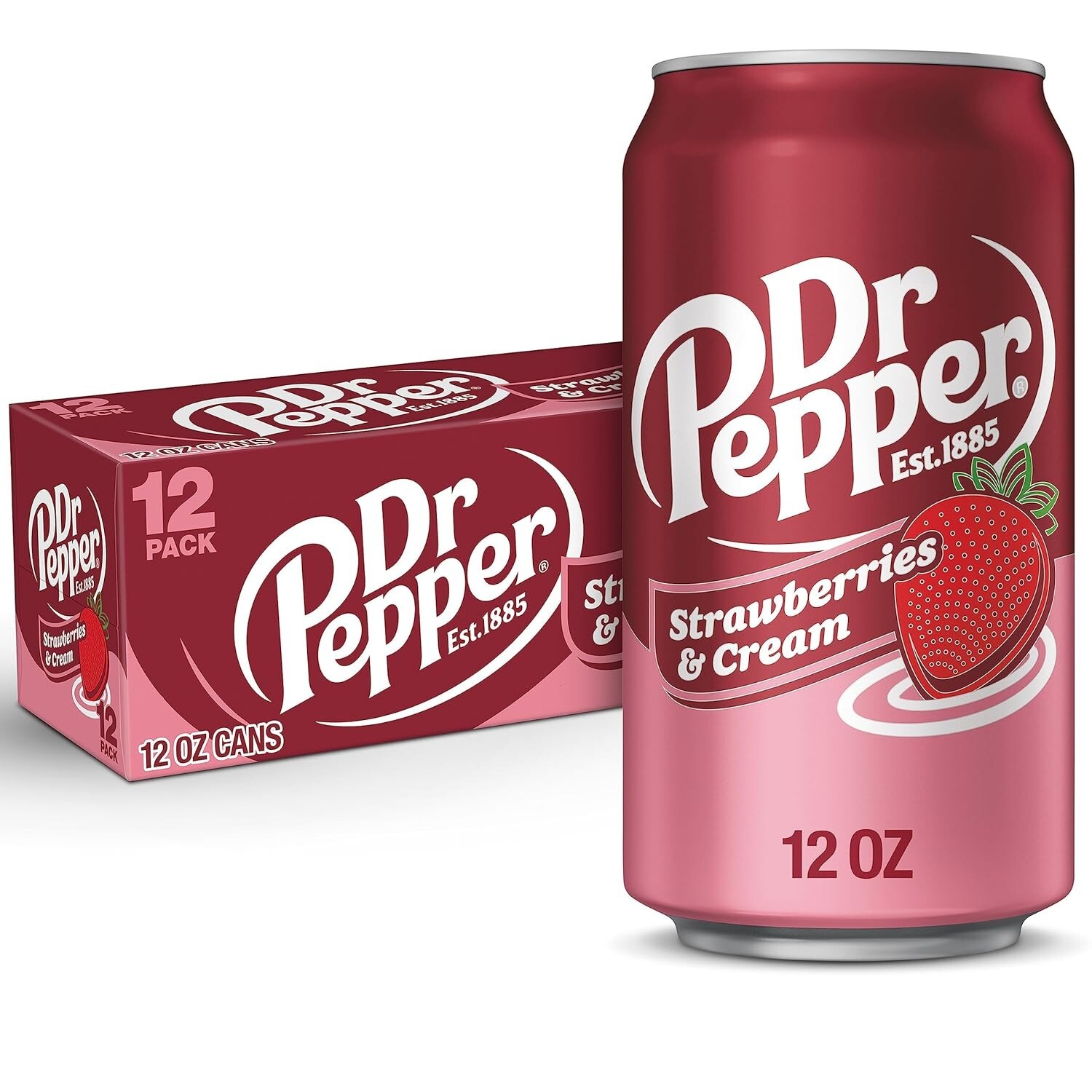 Fresas y crema de refrescos 12 fl oz latas paquete de 12