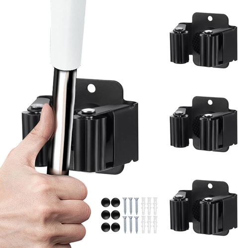 3PCS Broom and Mop Holder, Heavy Duty Garden Tool Organizer Rack Rake and Shovel - Picture 8 of 12