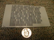 Herald King decals HO Names Au Gres Birch Run  Mackinac etc black   ZZ115