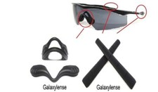 Galaxy Nose Pads  Ear Socks For Oakley M Frame 2.0 Strike Industrial Black