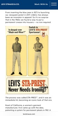 Vintage Levi's Sta-Prest 1960s BIG E Olive Green Pants Men's 30x29