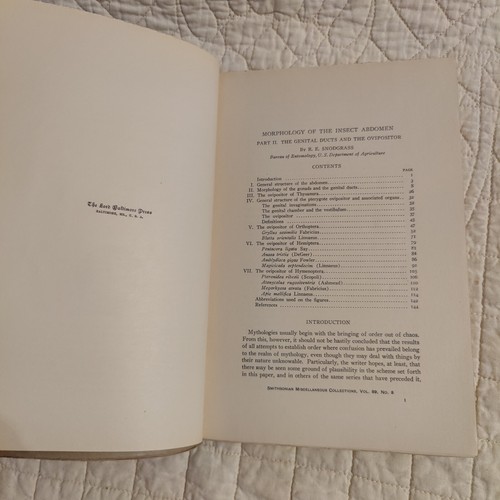 Rare 1931 Insect Abdomen Morphology Part 1-3 Smithsonian Publication Snodgrass - Bild 13 von 24