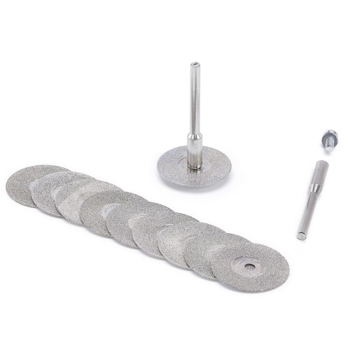 10 Stck. 16-60 mm Diamant Schneidrad rotierende Klinge beschichtet Trennscheibe Schaft 1/8" - Bild 48 von 116