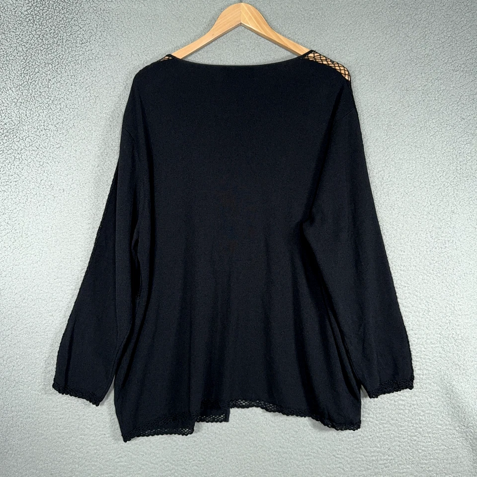 Cárdigan Spenser Jeremy Mujer 2X Malla Hombros Encaje Corbata Frontal Babydoll Lechera Foto 2 de 4