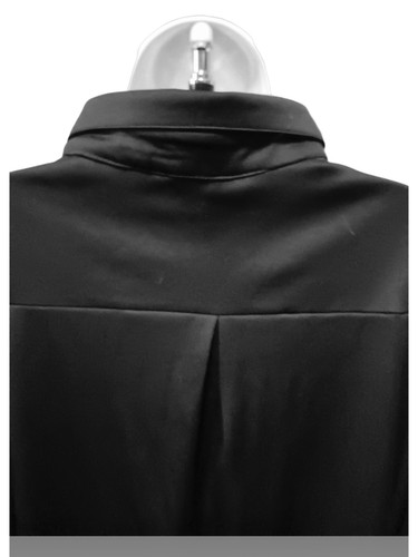 NWT Wannpoty Women's Size L Roll tab Sleeve High/low Button Sides Blouse. L-5 - Picture 4 of 7