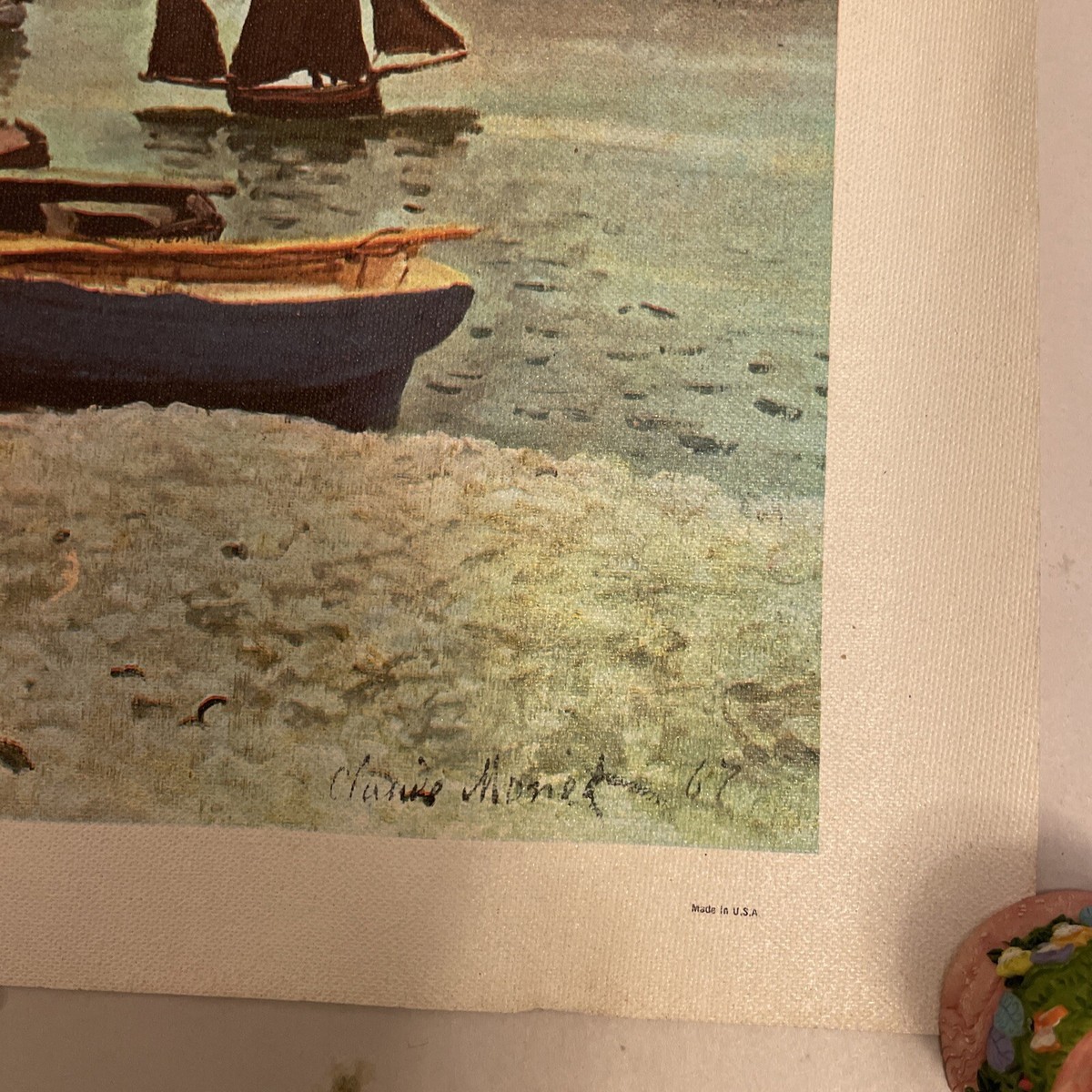 The Beach at Sainte Adresse by Claude Monet Reproduction