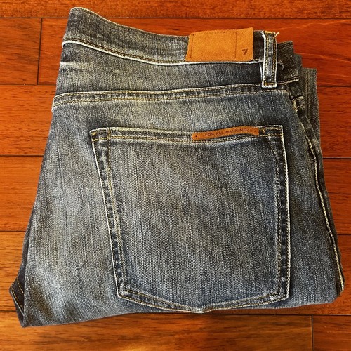 7 For All Mankind Men's Airweft Slimmy In Coachella Straight Leg Jeans Size 34