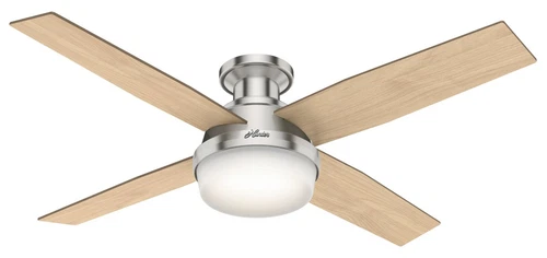 Hunter 52" Dempsey Low Profile Ceiling Fan LED Light Remote Modern Contemporary - Picture 8 of 8