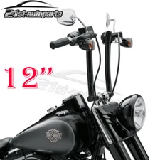 Chizeled 12" Ape Hangers Handlebar For Harley Sportster Dyna Touring Softail