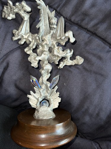 Perth Pewter 10.5" Tall "Cloud Dragon" With Crystals By Ray Lamb 371/2500 - Picture 2 of 23