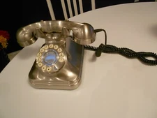 GRAND PHONE  SILVER BRUSH METAL VERY GOOD