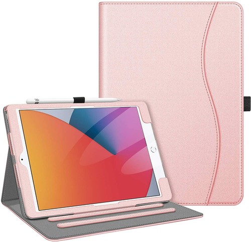 Stand Case for iPad 9th 8th 7th 10.2 Inch Multi-Angle Viewing Cover with Pocket - Picture 14 of 54