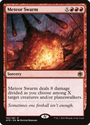 Meteor Swarm Foil (155) Adventures in the Forgotten Realms AFR MTG Magic