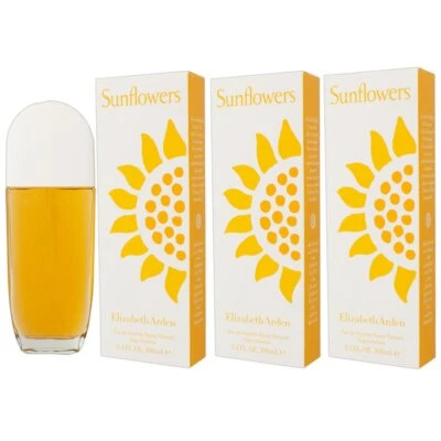 Elizabeth Arden Sunflowers 3 x 100 ml Eau de Toilette EDT Set - Bild 1 von 2