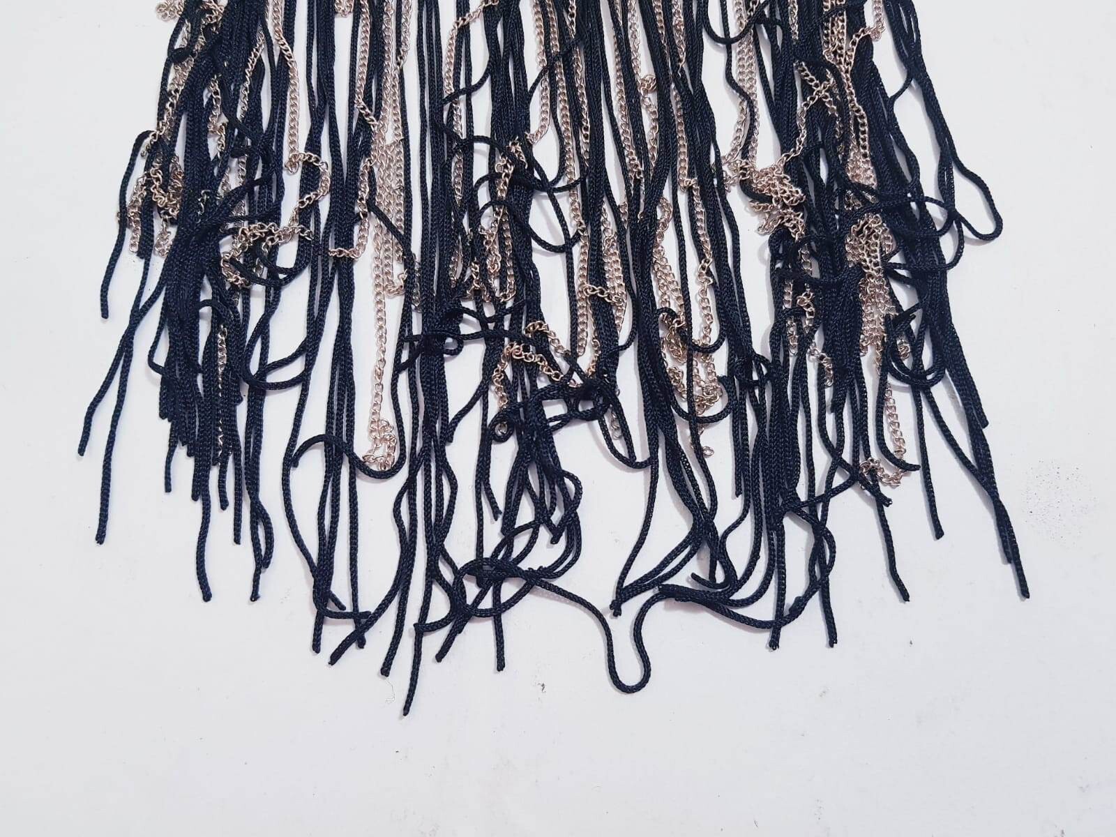 Long Beaded Multicoloured Handmade Statement Neck… - image 5