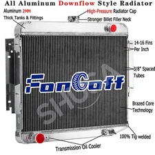 3 Row Radiator For Dodge Charger 500 R/T 6.3L 7.0L 7.2L Big Block V8 66-69,68