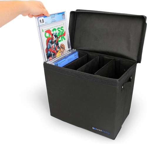 CASEMATIX Graded Comic Book Storage Case Fits up to 28 CGC Graded Comics, Lightw - Picture 2 of 12