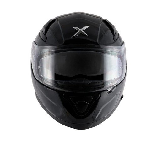 Casco Completo Moto Axor Apex Brillo Negro Sólido ECE 22.05 DOT FMVSS - Imagen 4 de 4