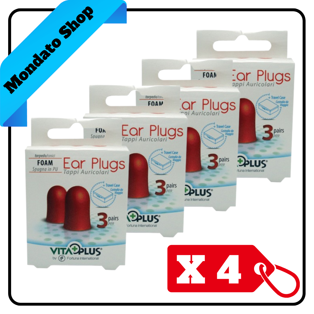 VITAPLUS TAPPI AURICOLARI EAR PLUGS CLASSICI X3 (X4)