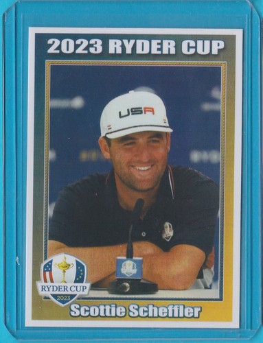 1/100* SCOTTIE SCHEFFLER World #1 2023 1st RYDER CUP ROOKIE CARD PGA Tour - Picture 11 of 11