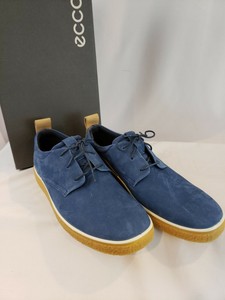 ecco blue suede shoes