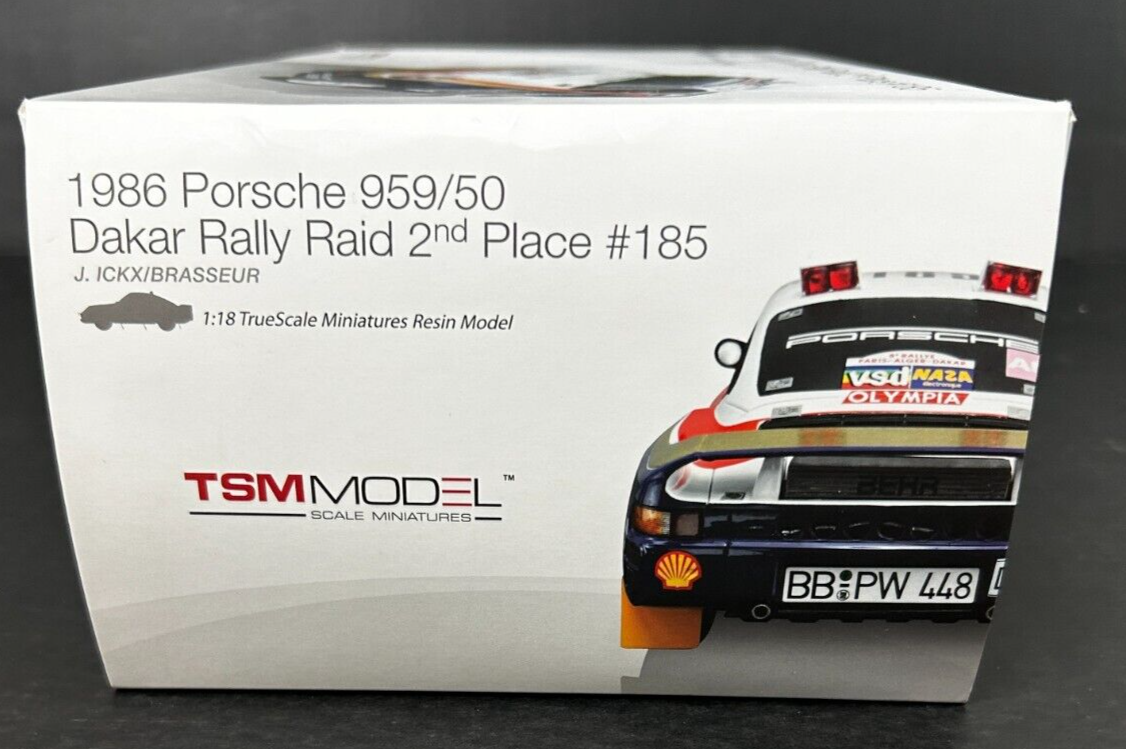 TSM MODEL 1986 Porsche 959/50 Dakar Rally Raid #2 Place