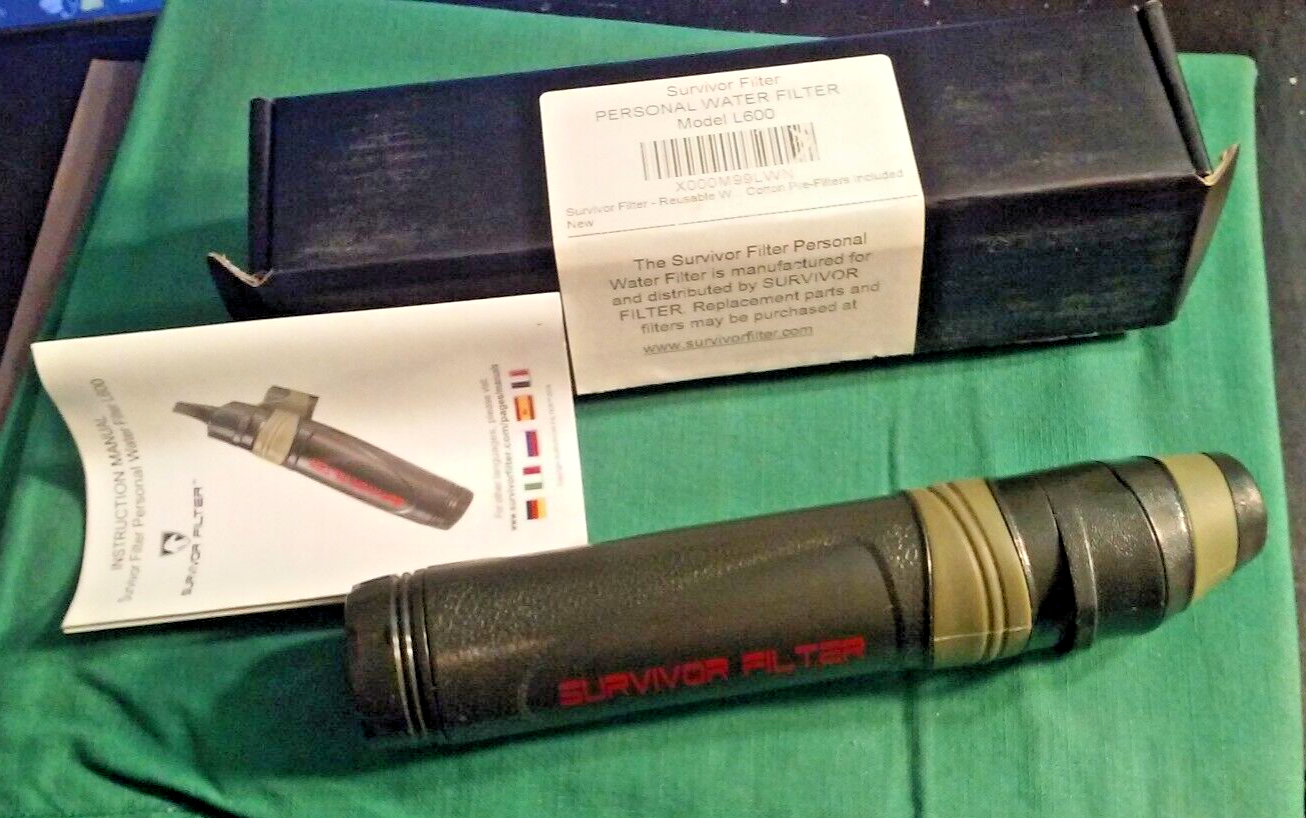 Survivor Filter Personal Water Filter Straw Ultra Water Purifier for Camping new